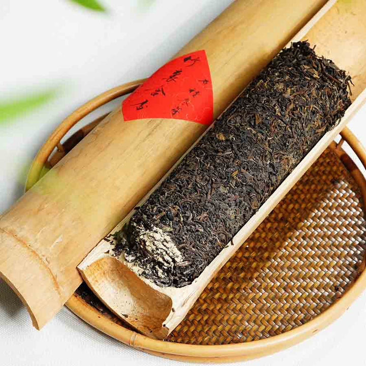 2017 Original Liubao Winter Bud Tea Bamboo Tube Tea MORIMA TEA