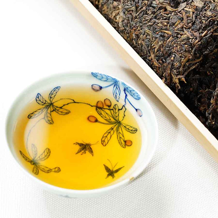 2017 Original Liubao Winter Bud Tea Bamboo Tube Tea MORIMA TEA