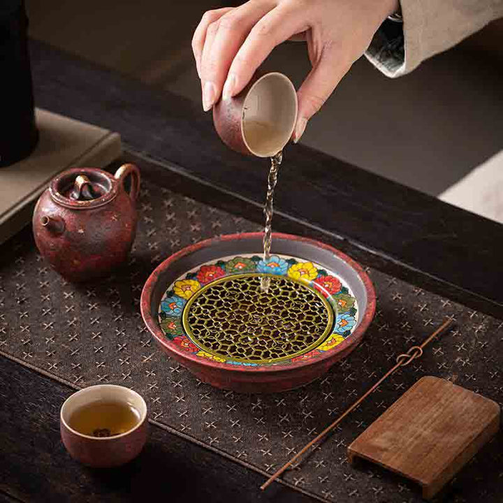 Cang Yun Pattern Tea Boat