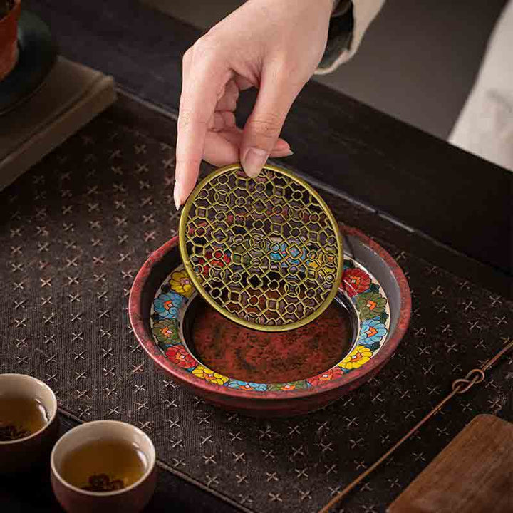 Cang Yun Pattern Tea Boat