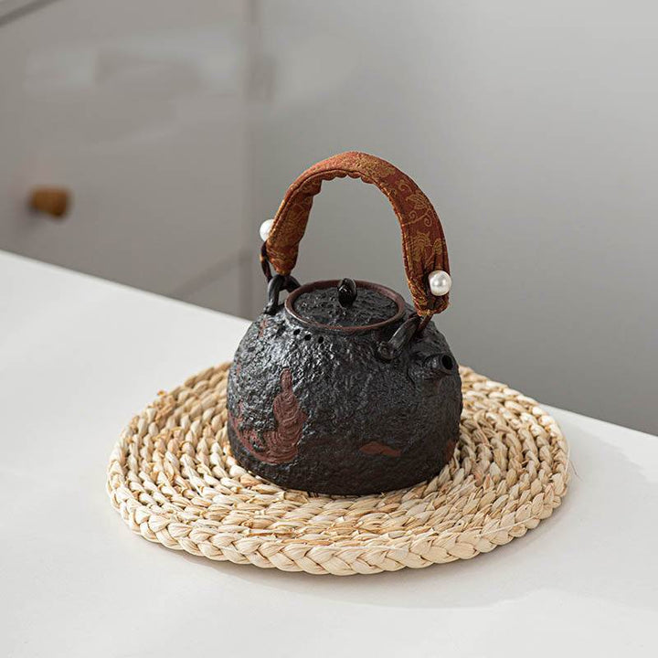 Rock Ore Coarse Pottery Tea Kettle