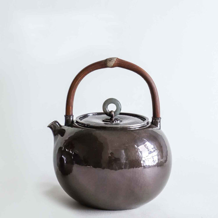 Silver Kettles Rattan-handle Silver Pot