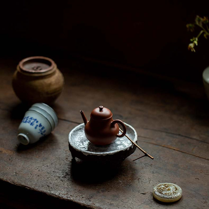 Shanxing Ice Lake Black Gold Sand Teapot Stand