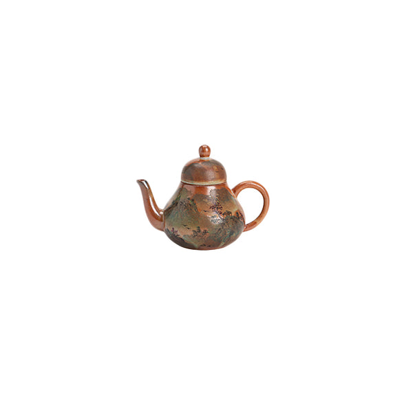 Shino Ware SiTing Gongfu Hu Tea Pot