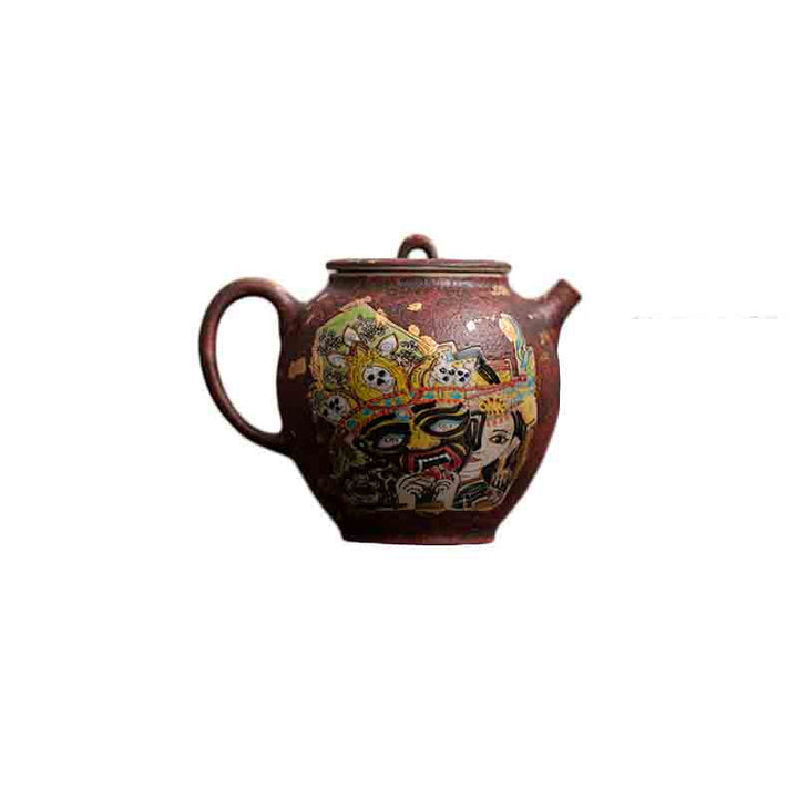 Thangka Pottery Teapot with Infuser