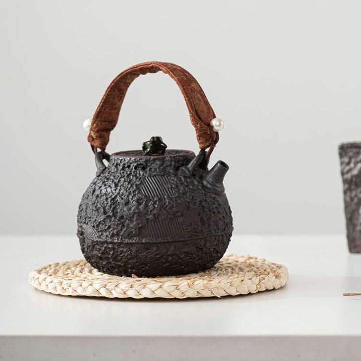 Rock Ore Coarse Pottery Tea Kettle