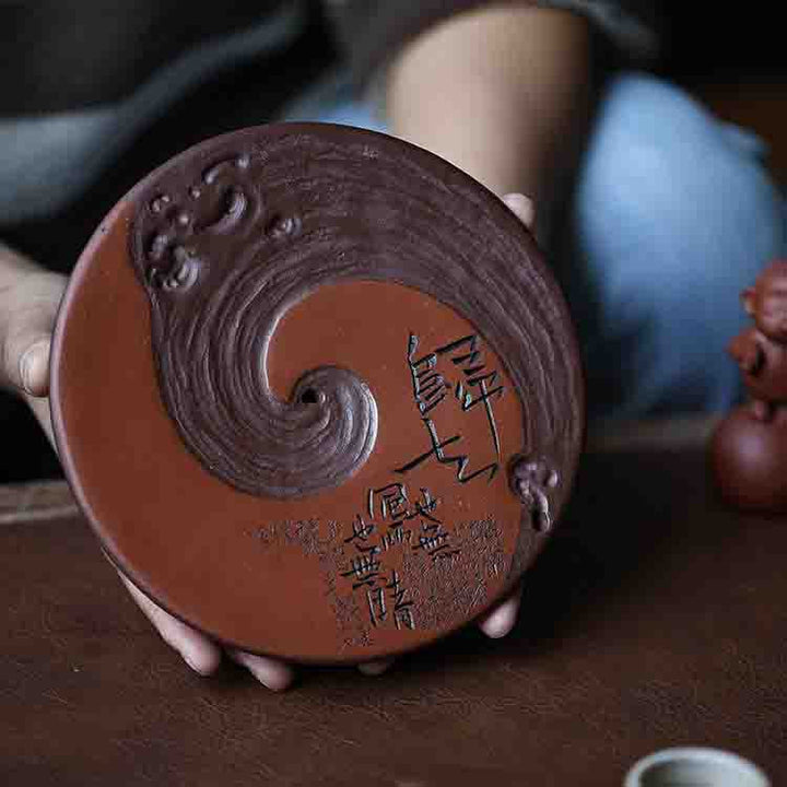 Zen Poetry Zisha Water Storage Tea Tray