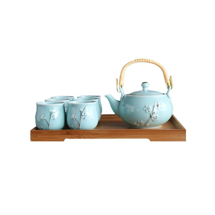 Painted Plum Tea Set - MoriMa Tea